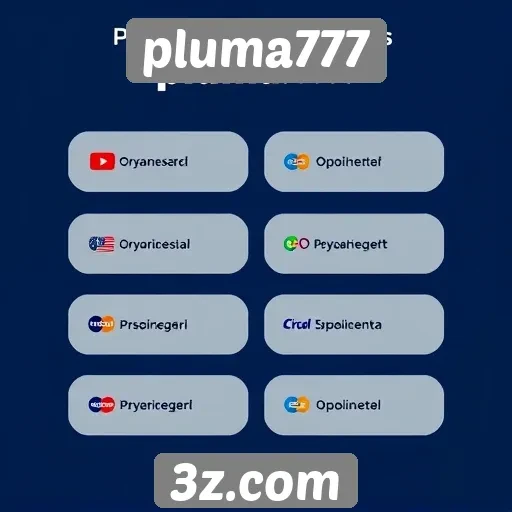 Métodos de pagamento aceitos no pluma777